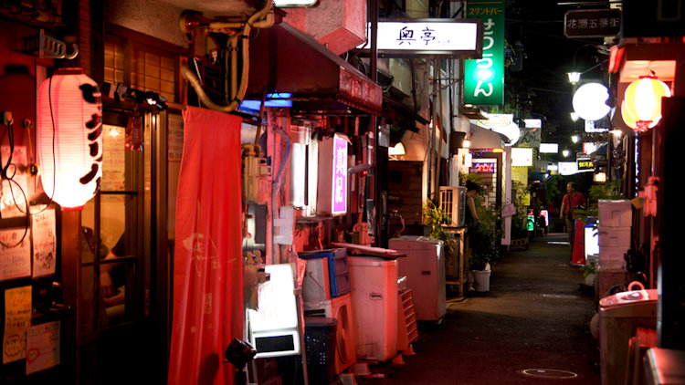 the bars of golden gai, shinjuku